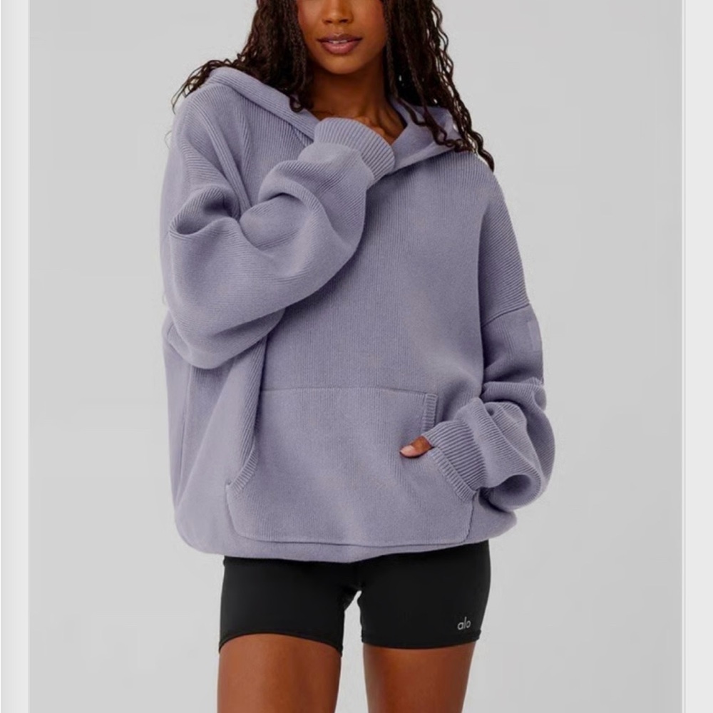 ALO Yoga Cozy Purple Hoodie for Women